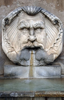 Rome. Fountain of the mask, 1593, by Giacomo della Porta (c Rome. Fountain of the mask, 1593, by Giacomo della Porta (c