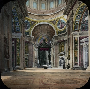 Rome - Italy - St Peters - the interior Rome - Italy - St Peters - the interior