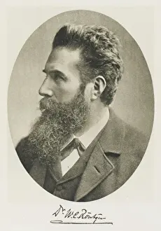 German Physicist Biography Prints: Rontgen Obel 1901
