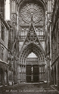 Rouen Cathedral, France - The Booksellers Doorway Rouen Cathedral, France - The Booksellers Doorway