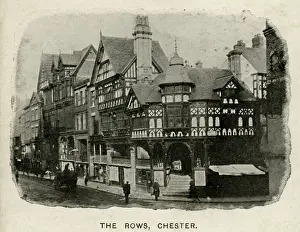 Prints of The Rows, Chester, Cheshire Date: 1890s Chester Prints: The Rows, Chester, Cheshire Print 1890s
