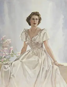 The Royal Bride Print - Queen Elizabeth II Portrait 1947