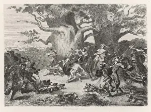 Historical Horse Riding Images Prints: The Royal Chase