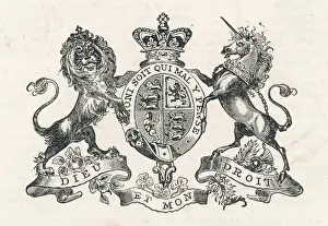 Queen Victoria Prints: Queen Victoria Royal Coat of Arms Print