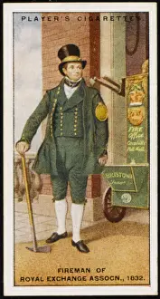 London Fire Service History Prints: Royal Exchange Fireman