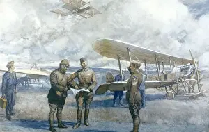 Prints of The Royal Flying Corps is created as a new branch of the British Armed Forces Date: 1914 Airplanes And Aviation Prints: Royal Flying Corps Print 1914