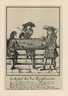 The royal game of fortifications, table billiards The royal game of fortifications, table billiards