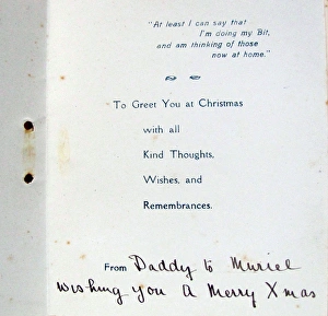 Royal Garrison Artillery Christmas card Royal Garrison Artillery Christmas card