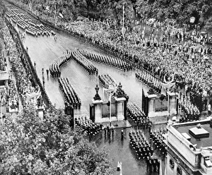 Royal Navy parade, Coronation day, 1953 Royal Navy parade, Coronation day, 1953