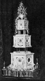 Royal Wedding Cake Print 1960