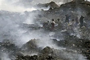 Rubbish tip Zabbeleen children, Cairo Rubbish tip Zabbeleen children, Cairo