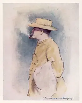 Prints of English writer, Rudyard Kipling (1865-1936) in South Africa, 1900 K Prints: Rudyard Kipling Print in South Africa, 1900
