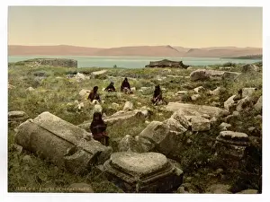 Israel Historical Images Prints: Ruins of Capernaium, (i. e. Capernaum), Holy Land, (i. e. Isra