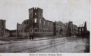 Ruins of the State Armory, Chelsea, Massachusetts, USA Ruins of the State Armory, Chelsea, Massachusetts, USA