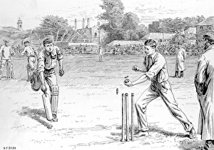 A Run Out at Lords Cricket Ground, 1895 A Run Out at Lords Cricket Ground, 1895