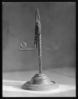 Antique Lighting Fixtures Prints: Rushlight Holder