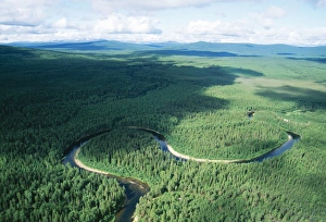 RUSSIA - North Urals Mountains, Aerial, view RUSSIA - North Urals Mountains, Aerial, view