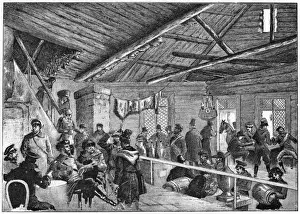 Russian Guards Print: Soldiers Relaxing at the Tavern