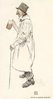 Rustic Type Print of an English Countryman
