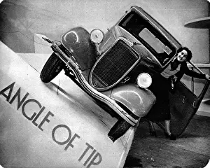 Ford Car on One-Wheel Print