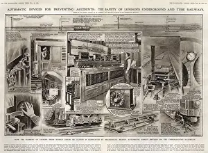 London Underground Safety Print 1919
