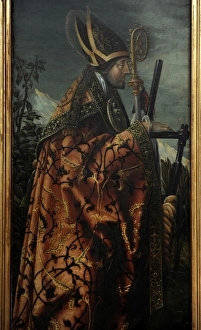 Detail of Saint Erasmus of Formiae. Saint John Altarpiece, 1 Detail of Saint Erasmus of Formiae. Saint John Altarpiece, 1