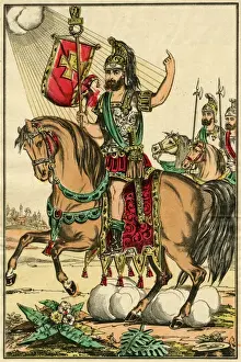 Saint Eustachio Roman Soldier Print, circa 118 AD