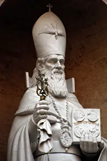 Prints of Saint Gregory the Illuminator or Saint Gregory the Enlightener (c. 257- c. 331). Patron saint and first official head of the Armenian Apostolic Church. Statue. St. Peters Basilica. Vatican City Armenia Prints: Saint Gregory the Illuminator Statue Print, Vatican City