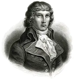 Saint-Just Print by Louis David