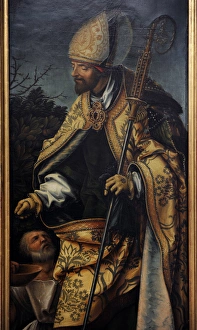 Detail of Saint Martin of Tours. Saint John Altarpiece, 1518 Detail of Saint Martin of Tours. Saint John Altarpiece, 1518