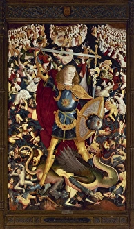 Saint Michael Archangel. By Master of Zafra. 1495-1500 Saint Michael Archangel. By Master of Zafra. 1495-1500