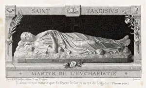 Saint Tarcisius Print: Martyrdom of a Roman Christian Priest