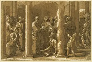 Chiaroscuro Art Prints: Saints Peter and John curing the sick