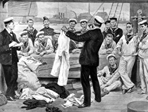 The Sale of a Deserters Belongings on board a British Warsh The Sale of a Deserters Belongings on board a British Warsh