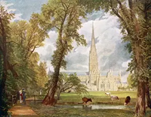 Church Prints: Salisbury Cathedral Print