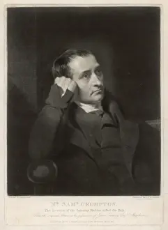 Samuel Crompton Print: The Mule Spinning Machine Inventor