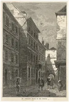 Print of Temple House, Samuel Johnson's London residence
