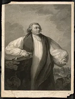 Samuel Seabury Print - Engraving of American Episcopal Bishop