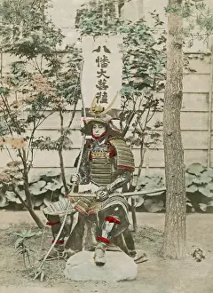 Prints of Samurai in armour, Japan Japanese Samurai Armor Prints: Samurai in Armour, Japan Print