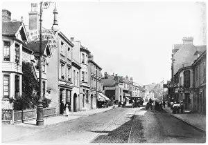 Prints of High Street, Sandgate, Kent High Street Prints: Sandgate - 1902 High Street, Kent Print