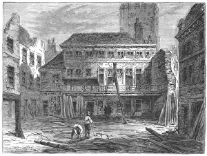The Saracens Head, Snow Hill Print - 1863 Demolition Sketch