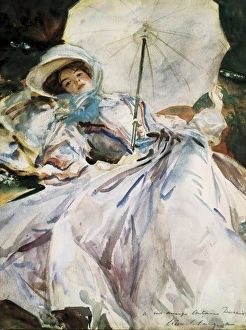 SARGENT, John Singer (1856-1925). Lady with Parasol SARGENT, John Singer (1856-1925). Lady with Parasol