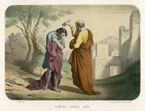 Biblical Art Prints: Saul Anointed by Samuel