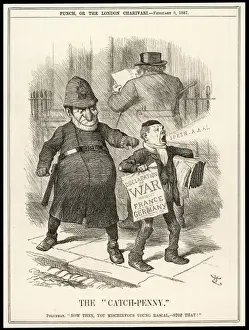 Social Commentary Art Prints: Scaremongering Newspaper