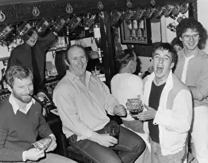 Scene in a Cornish Pub Print circa 1980s