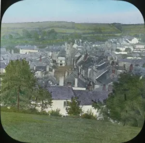 Devon Scenery Prints: Scenery of Devon - Okchampton general view