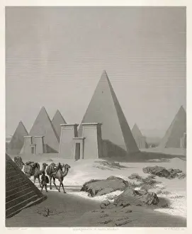 Middle Eastern Landmarks Prints: Schmidt / Pyramids / Meroe