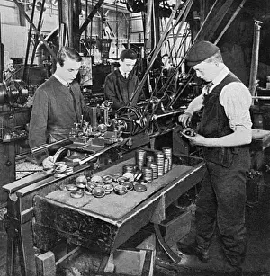 Schoolboys Help in Shell Making Print, 1915