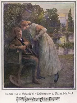 Classical Music History Prints: Schubert / Rosamunde