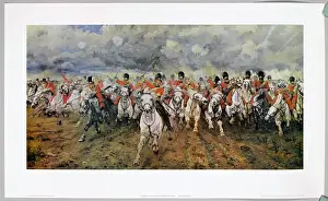 Battle Of Waterloo Prints: Scotland Forever Print, 1815: Napoleonic Wars